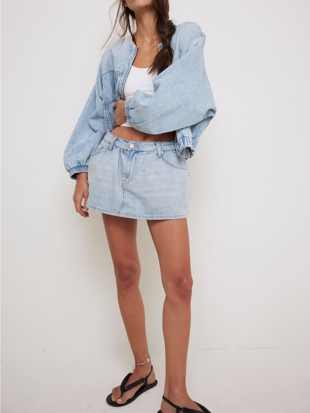 We the free (free people) Demi denim skort